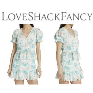 LOVESHACKFANCY Annalee top & Jimena miniskirt large